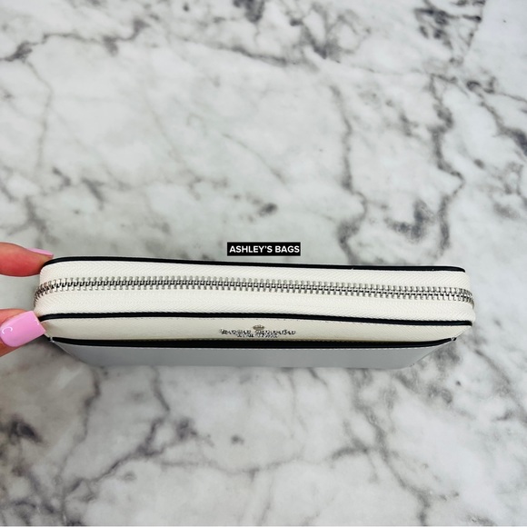 Kate Spade Madison Colorblock Large Continental Wallet In Platinum Grey - Picture 3 of 6